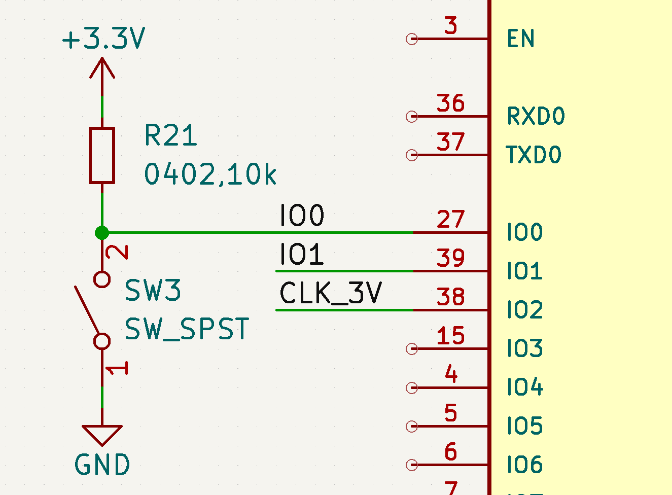 Button input with Pull-up resistor