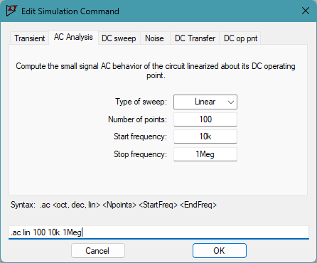 AC sim example