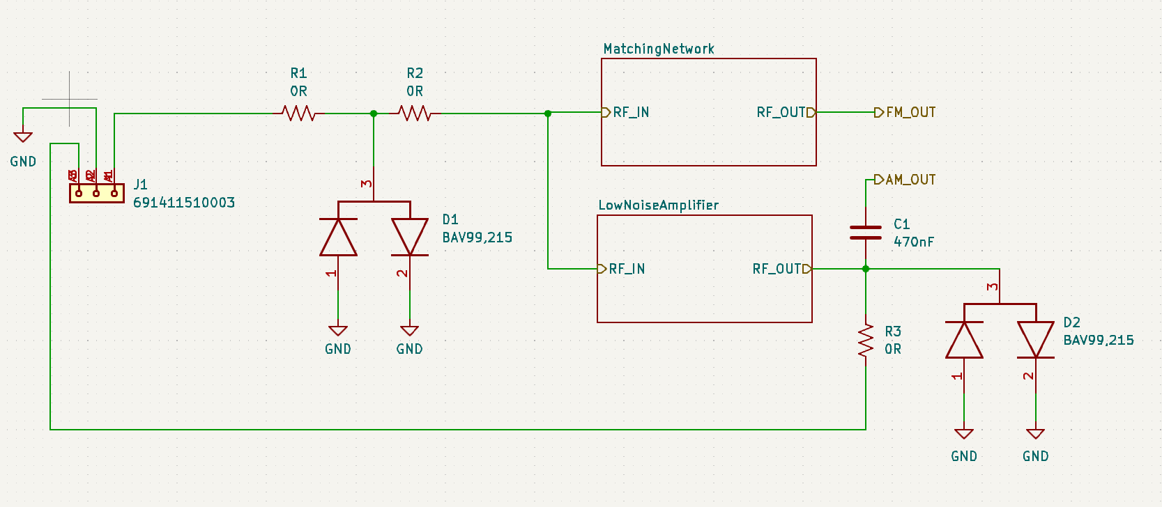 KiCad Antenna schematic sheet