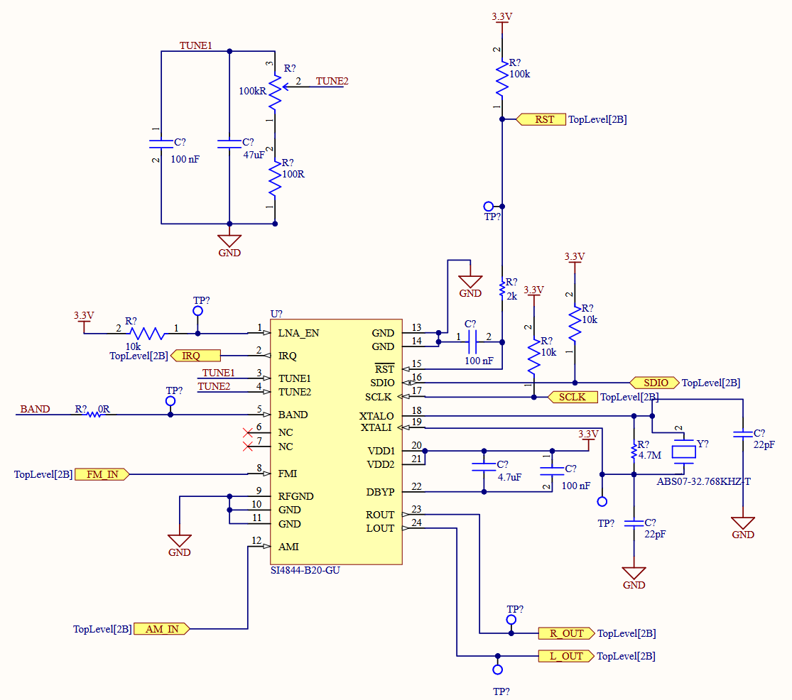 FM radio receiver schematic