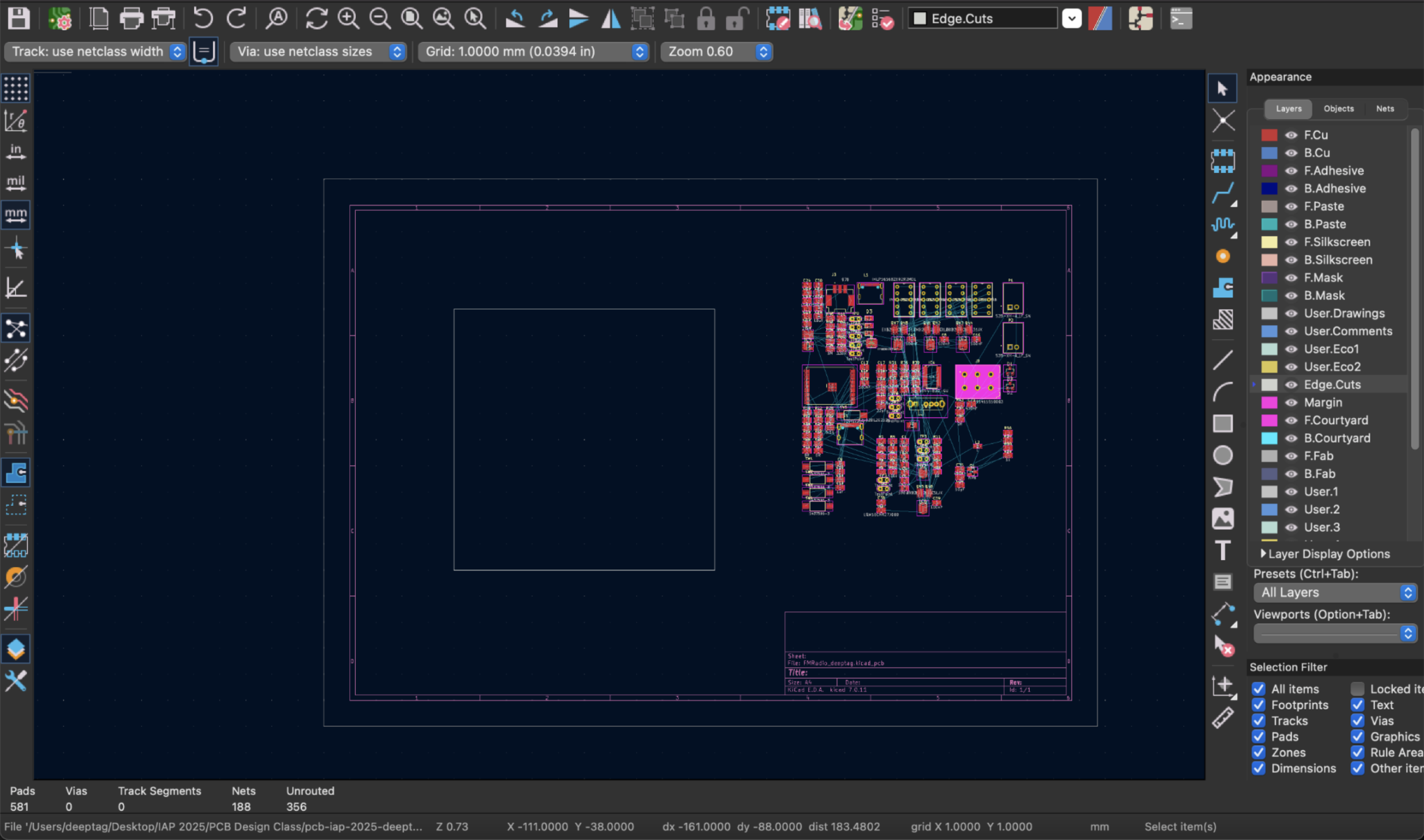 Creating board outline primitive