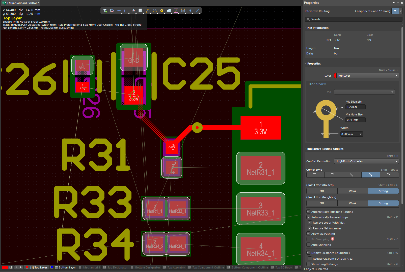 Interactive Routing tool