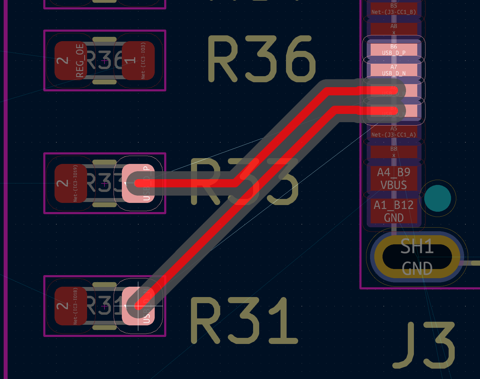 Differential routing