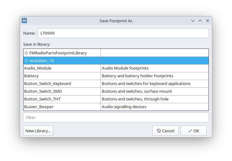 KiCad Example 2 Duplicate Footprint
