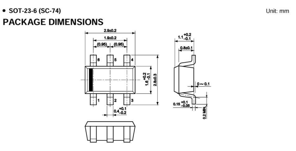 SOT23 Dimensions